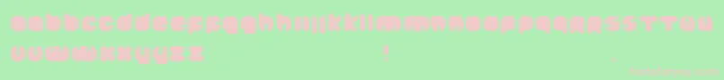 Johanneke Black Font – Pink Fonts on Green Background