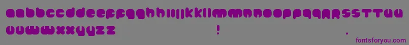 Шрифт Johanneke Black – фиолетовые шрифты на сером фоне
