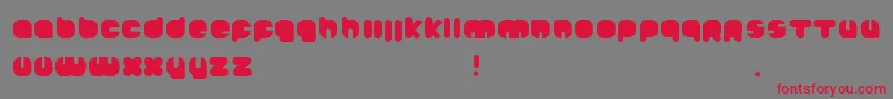 Johanneke Black Font – Red Fonts on Gray Background