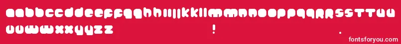 Johanneke Black Font – White Fonts on Red Background