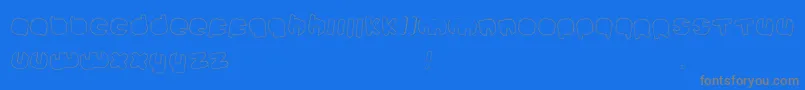 Johanneke Light Mixed-Schriftart – Graue Schriften auf blauem Hintergrund