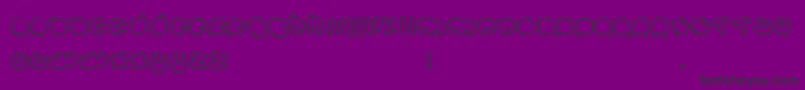 Johanneke Mixed-Schriftart – Schwarze Schriften auf violettem Hintergrund