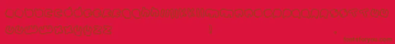 Johanneke Mixed Font – Brown Fonts on Red Background