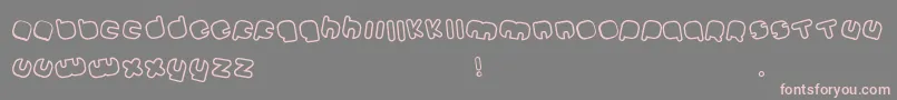 Johanneke Mixed-Schriftart – Rosa Schriften auf grauem Hintergrund