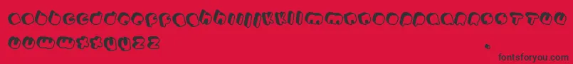 Johanneke Pro mixed Font – Black Fonts on Red Background