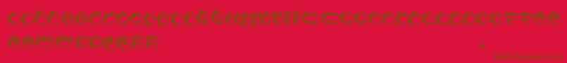 Johanneke Pro mixed Font – Brown Fonts on Red Background