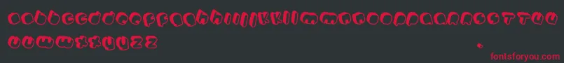 Johanneke Pro mixed Font – Red Fonts on Black Background