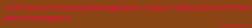 Johanneke Pro mixed Font – Red Fonts on Brown Background