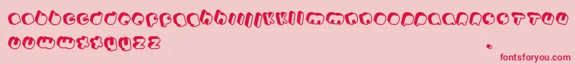 Johanneke Pro mixed Font – Red Fonts on Pink Background