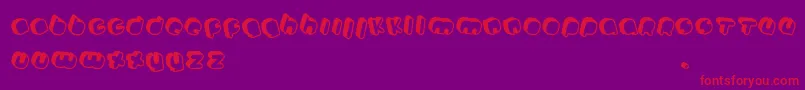 Johanneke Pro mixed Font – Red Fonts on Purple Background