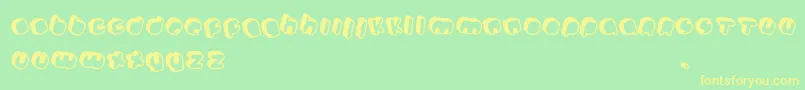 Johanneke Pro mixed Font – Yellow Fonts on Green Background