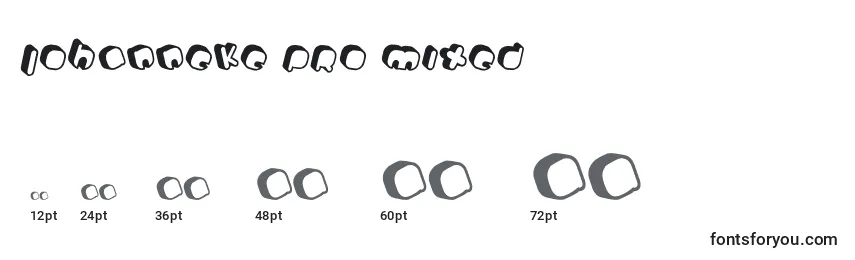 Johanneke Pro mixed Font Sizes