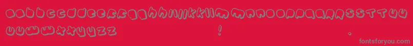 Johanneke Shadow Mixed Font – Gray Fonts on Red Background
