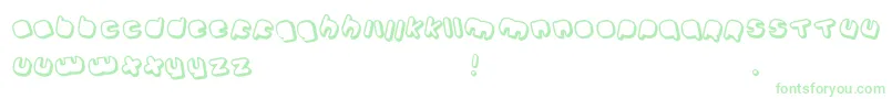 Johanneke Shadow Mixed Font – Green Fonts on White Background