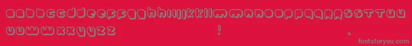 Johanneke Shadow Font – Gray Fonts on Red Background