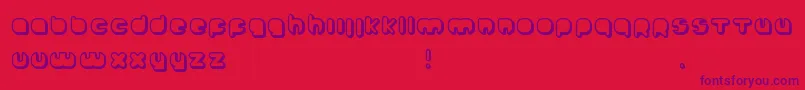 Johanneke Shadow Font – Purple Fonts on Red Background