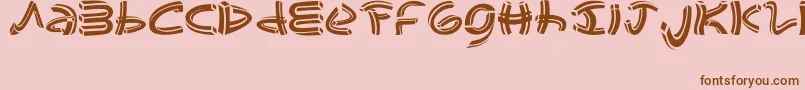 fuente johao s  font – Fuentes Marrones Sobre Fondo Rosa