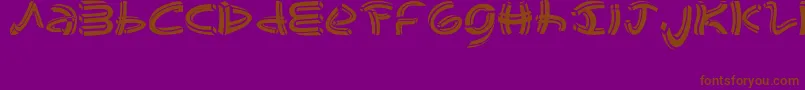 fuente johao s  font – Fuentes Marrones Sobre Fondo Morado