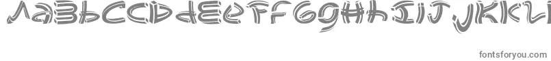 Fonte johao s  font – fontes cinzas em um fundo branco