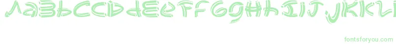 johao s  font Font – Green Fonts on White Background