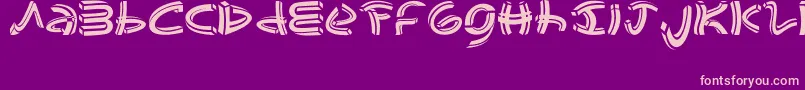 johao s  font Font – Pink Fonts on Purple Background