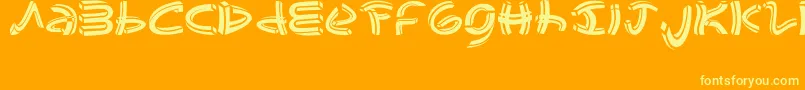 fuente johao s  font – Fuentes Amarillas Sobre Fondo Naranja