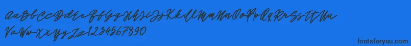 John Bold Font – Black Fonts on Blue Background