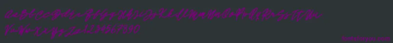 John Bold Font – Purple Fonts on Black Background