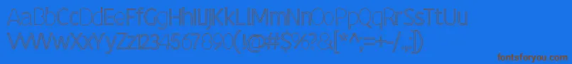 john s handwriting Font – Brown Fonts on Blue Background