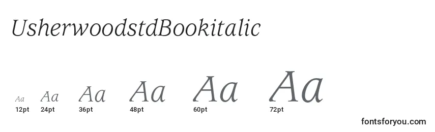 UsherwoodstdBookitalic Font Sizes