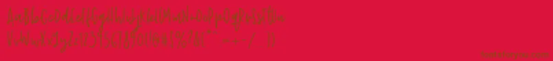John Wick Font – Brown Fonts on Red Background