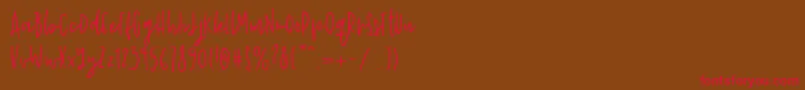 John Wick Font – Red Fonts on Brown Background