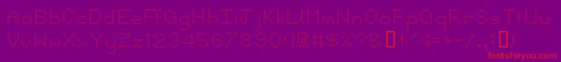 john315 Font – Red Fonts on Purple Background