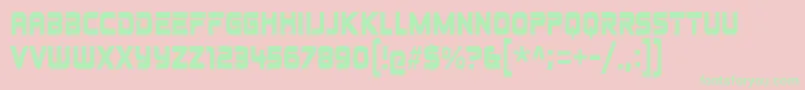 johnny fever Font – Green Fonts on Pink Background