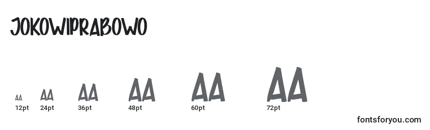 JOKOWIPRABOWO Font Sizes