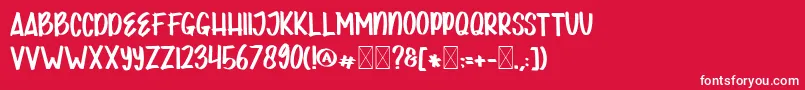 JOKOWIPRABOWO Font – White Fonts on Red Background
