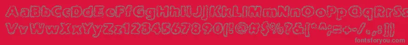 joltcaff Font – Gray Fonts on Red Background