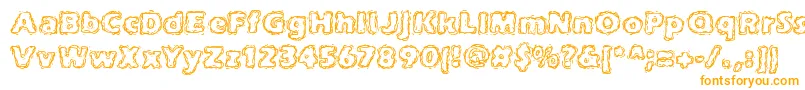 joltcaff-Schriftart – Orangefarbene Schriften