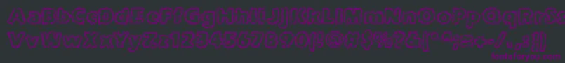 joltcaff-fontti – violetit fontit mustalla taustalla