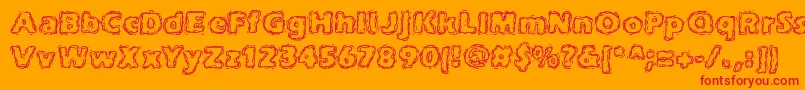 joltcaff Font – Red Fonts on Orange Background