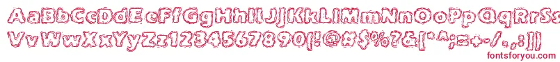 Czcionka joltcaff – czerwone czcionki