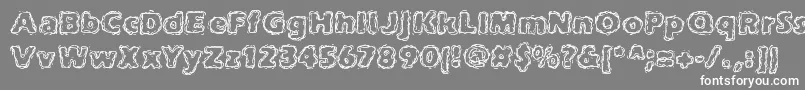 フォントjoltcaff – 灰色の背景に白い文字