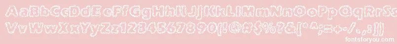 joltcaff-Schriftart – Weiße Schriften auf rosa Hintergrund