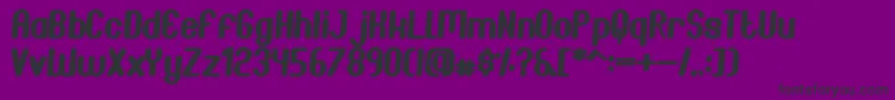 Więcej informacji o czcionce JoscelynnItalic Czcionka JoscelynnItalic – czarne czcionki na fioletowym tle