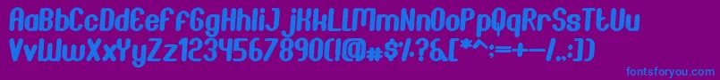 JoscelynnItalic Font – Blue Fonts on Purple Background
