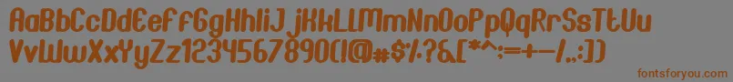 JoscelynnItalic Font – Brown Fonts on Gray Background