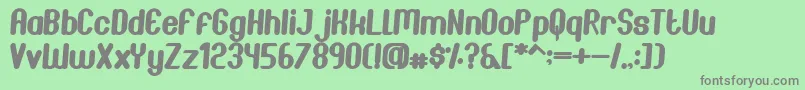 JoscelynnItalic Font – Gray Fonts on Green Background