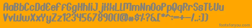 JoscelynnItalic Font – Gray Fonts on Orange Background