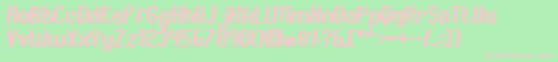 JoscelynnItalic-fontti – vaaleanpunaiset fontit vihreällä taustalla