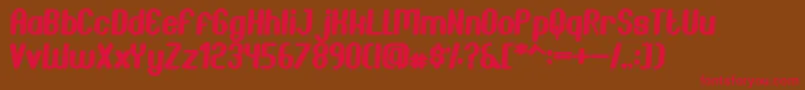 JoscelynnItalic Font – Red Fonts on Brown Background